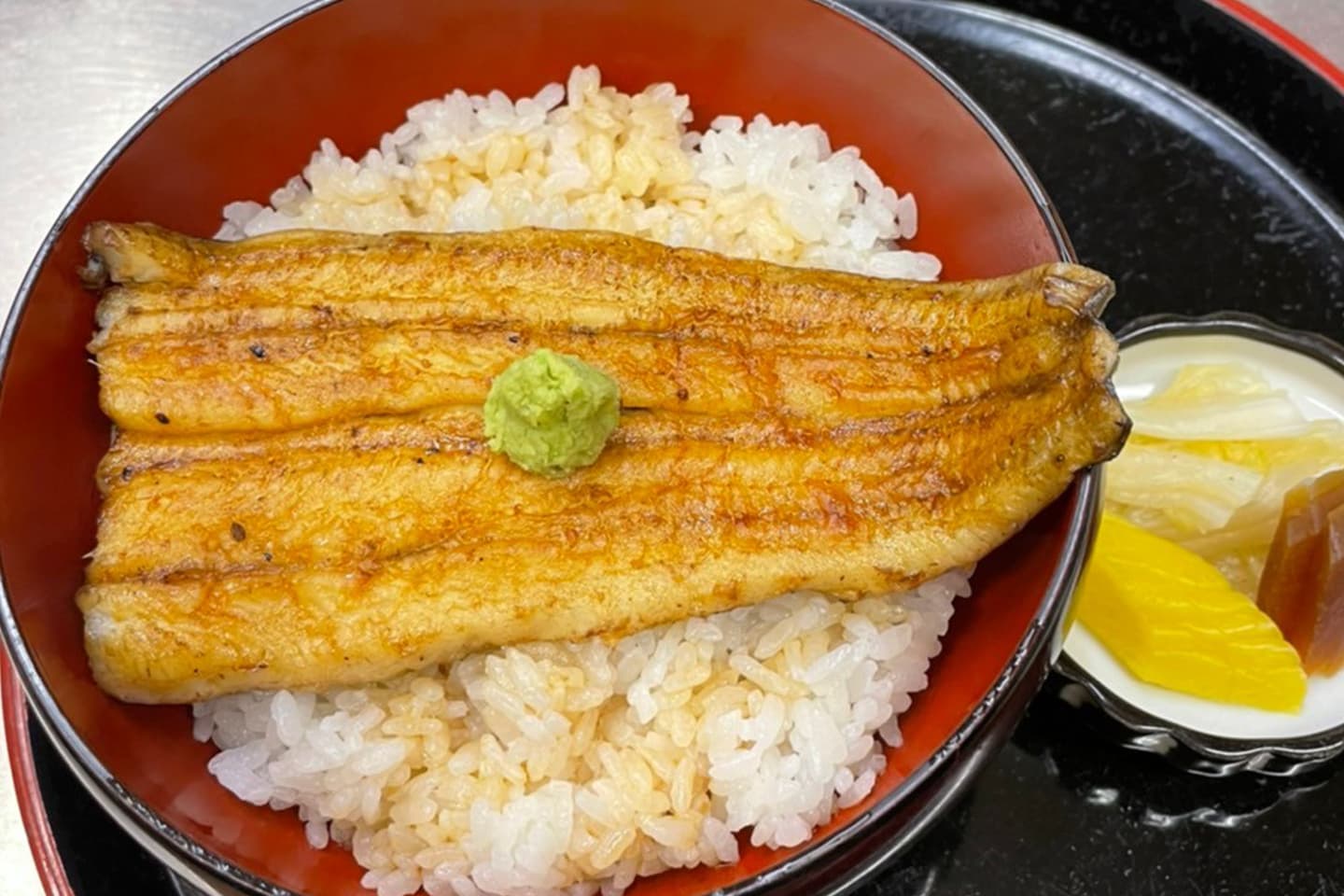 白焼丼（半白焼/ご飯/漬物）